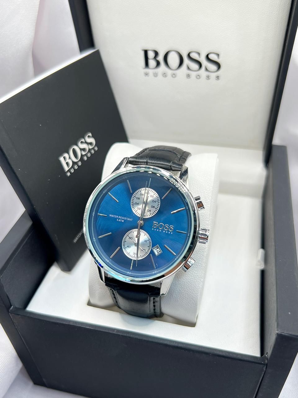 BOSS CUIR HOMMES AVEC COFFRET