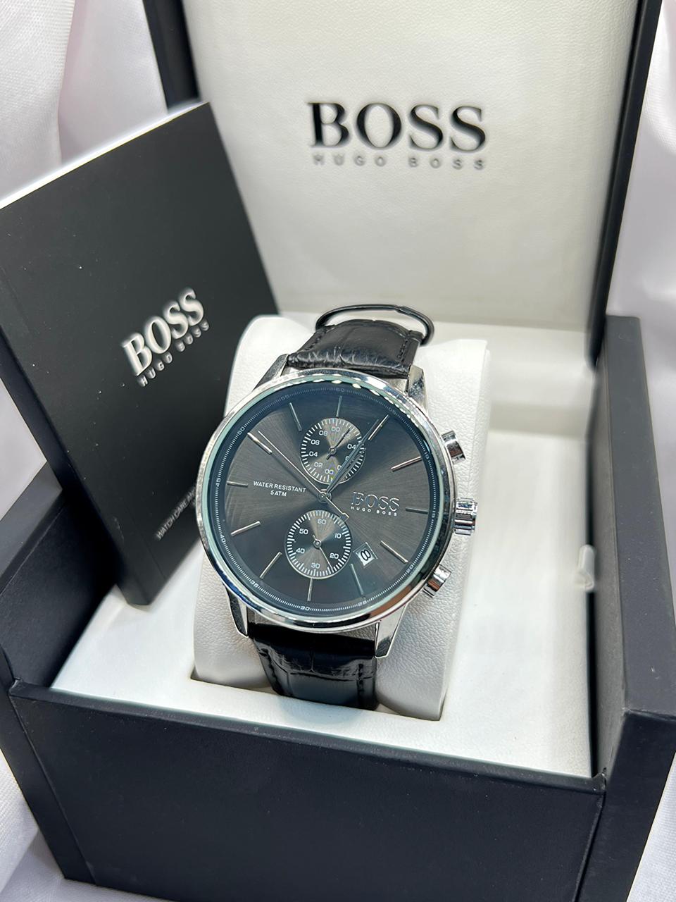 BOSS CUIR HOMMES AVEC COFFRET