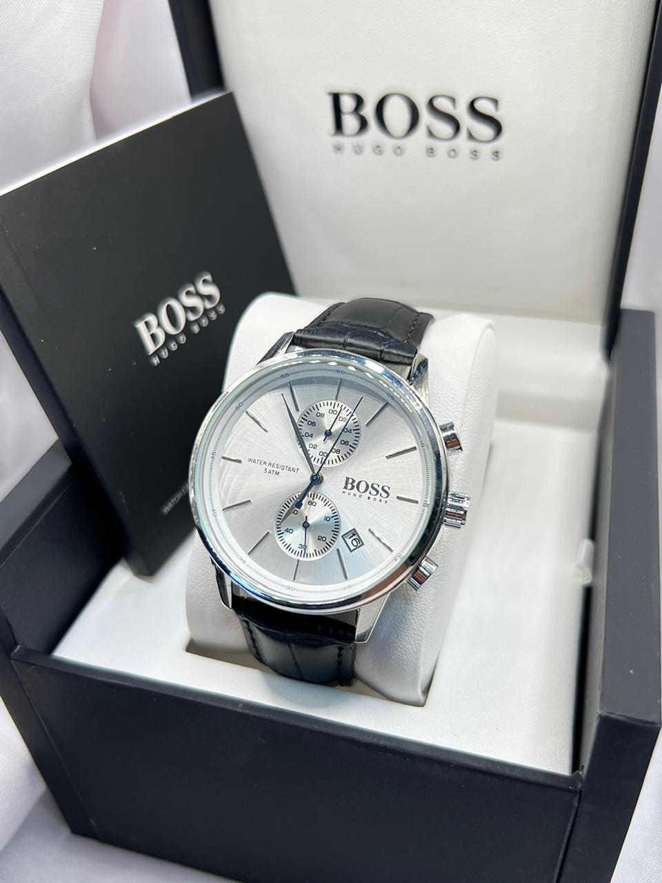 BOSS CUIR HOMMES AVEC COFFRET