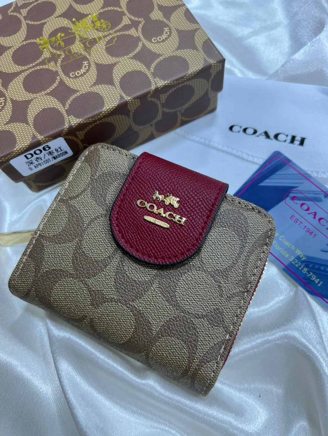 PORTE MONNAIE COACH FEMMES