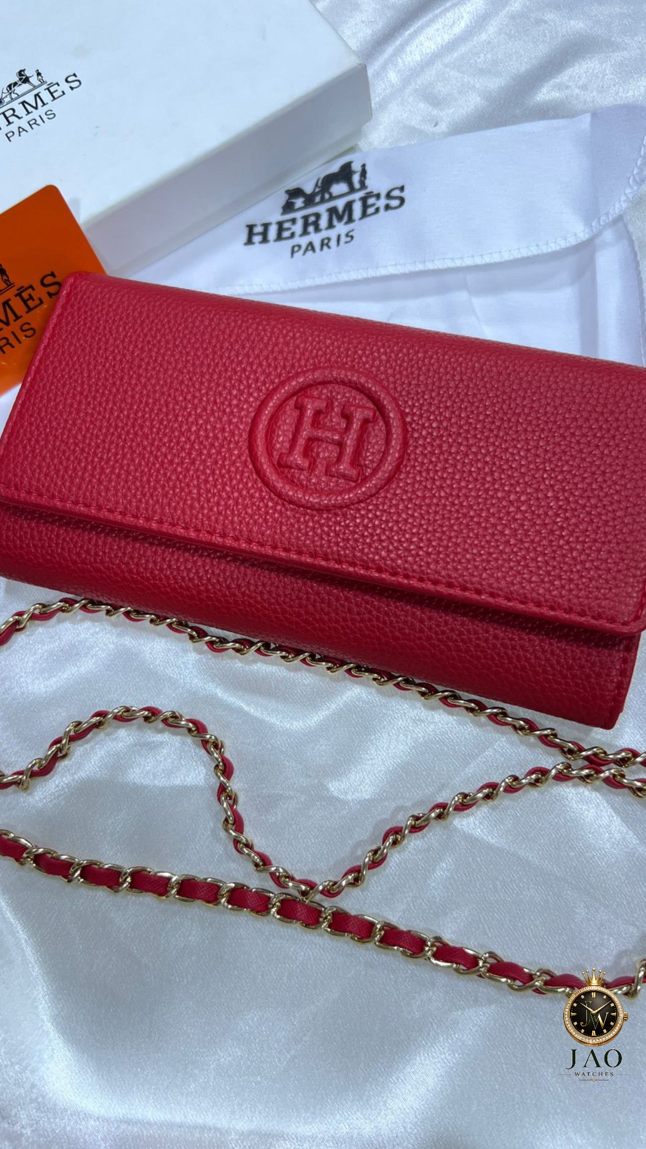 POCHETTE HERMES AVEC BANDOULIÈRE FEMMES