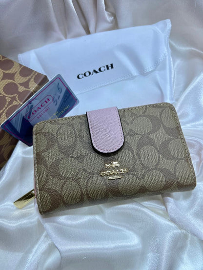 PORTE MONNAIE COACH FEMMES TAILLE MOYENNE