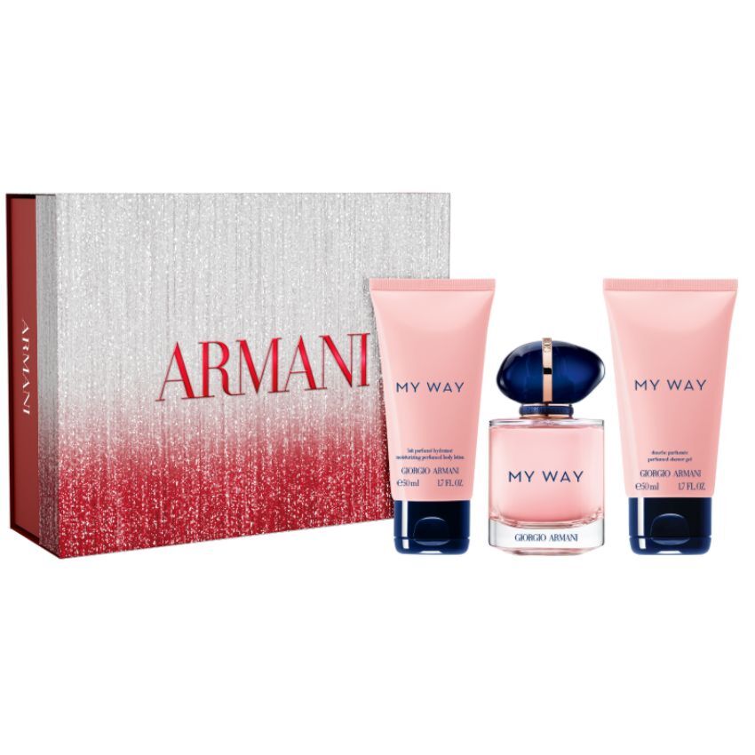 COFFRET MY WAY - My Way Eau de Parfum 90ml -My Way Eau de Parfum Baguette de Voyage 10 ml -Lait corporel 50 ml