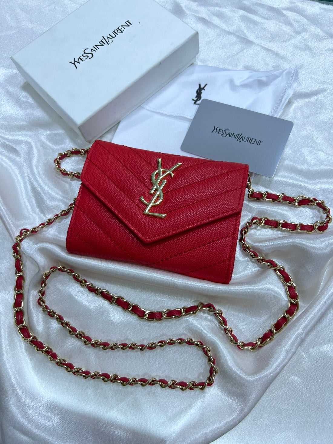 POCHETTE YSL PETITE TAILLE AVEC BANDOULIÈRE FEMMES